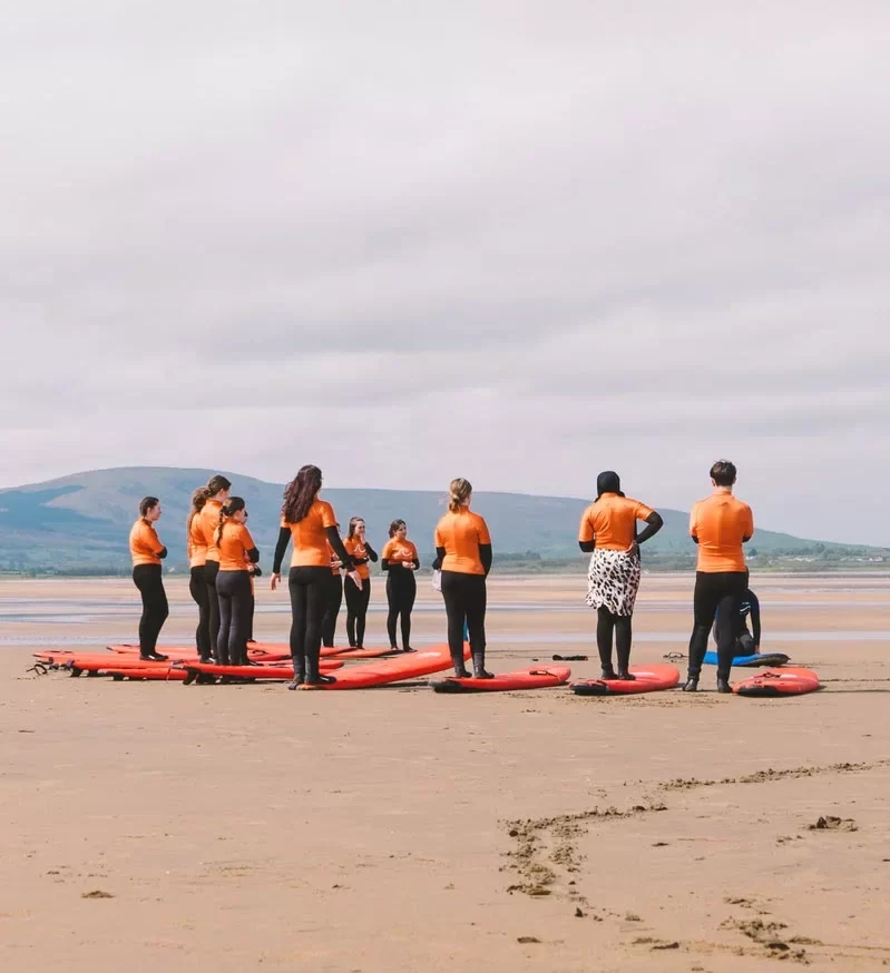 Surfing lesson