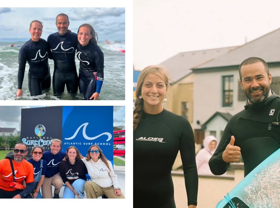 Guides of atlantic surf school posing together