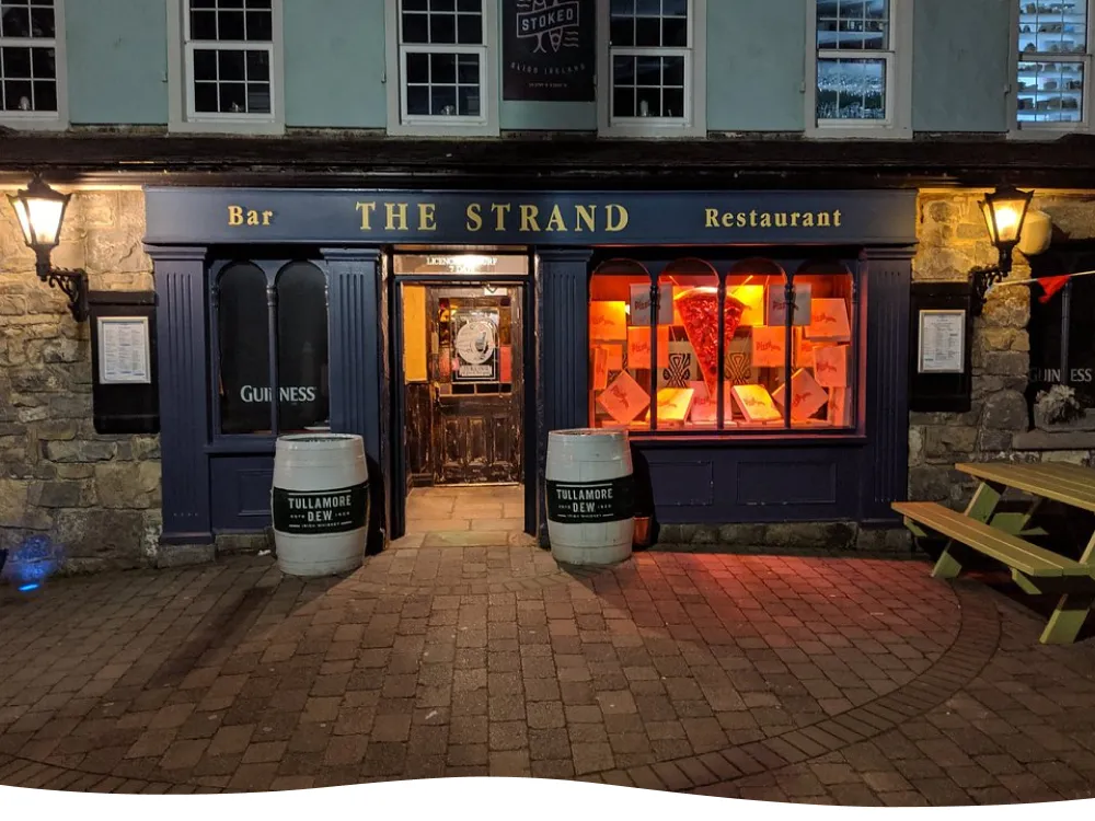 The Strand Restaurant and bar entry gate